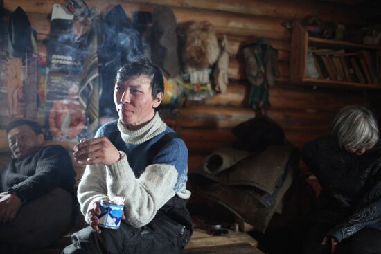 Last nomad reindeer herders of the Sychegir family