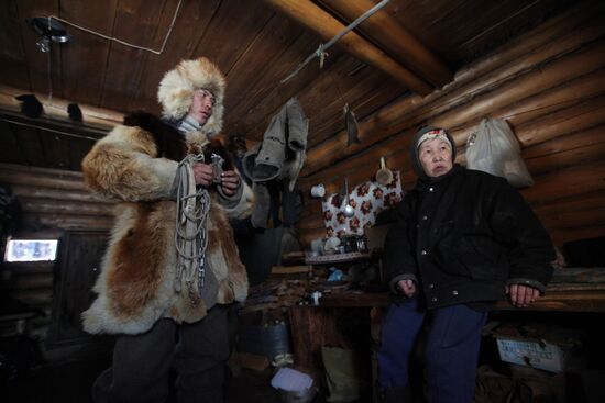 Last nomad reindeer herders of the Sychegir family