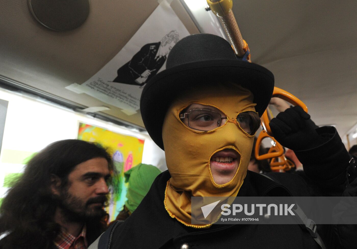 Party Riot Bus campaign in support of the group Pussy Riot