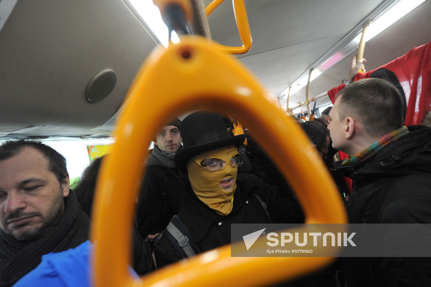 Party Riot Bus campaign in support of the group Pussy Riot