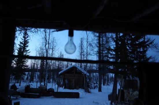 Last nomadic reindeer herders of Sychegir ethnic group