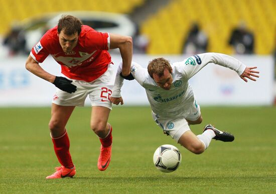 Football Premier League. Match "Spartak" (Moscow) - "Zenit"