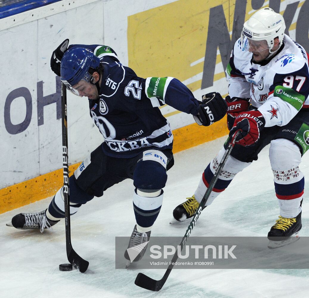 KHL. Dynamo Moscow vs. SKA St. Petersburg