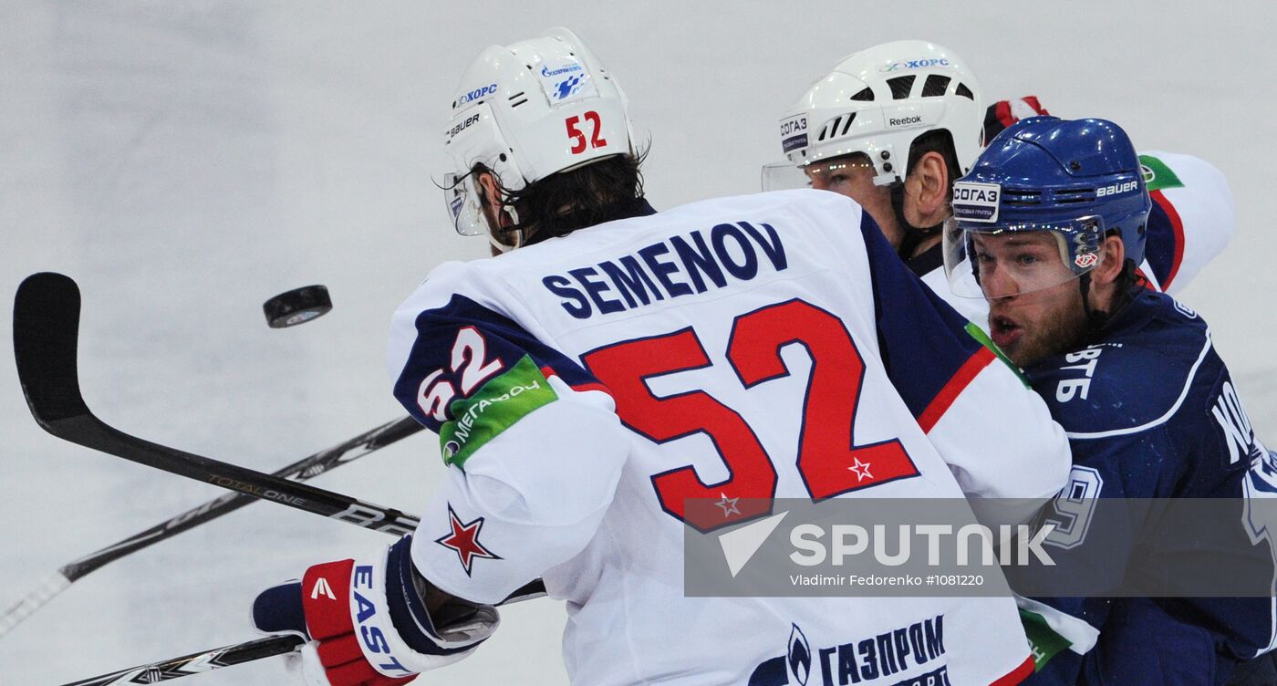KHL. Dynamo Moscow vs. SKA St. Petersburg