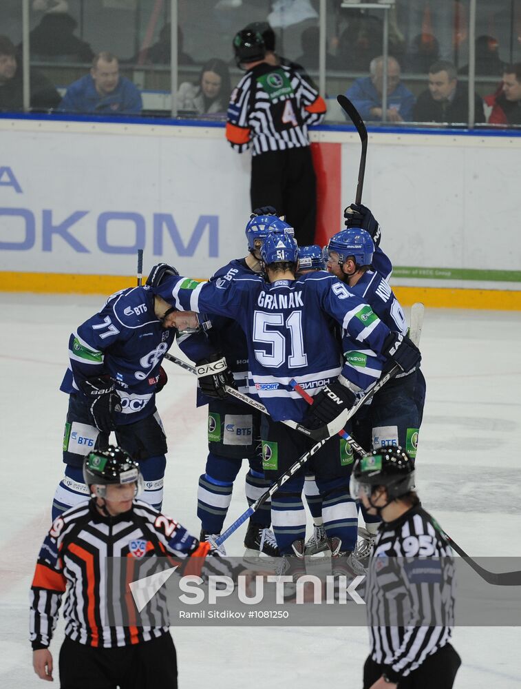 KHL. Dynamo Moscow vs. SKA St. Petersburg