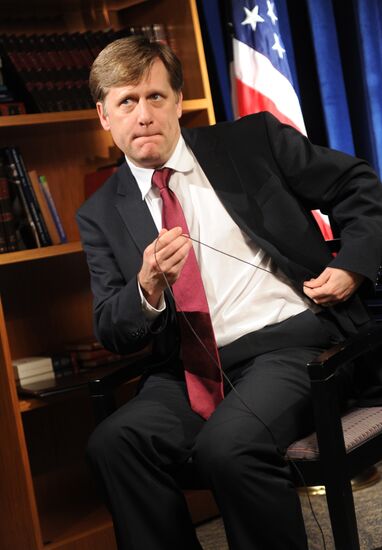 U.S. Ambassador to Russia Michael McFaul gives interview