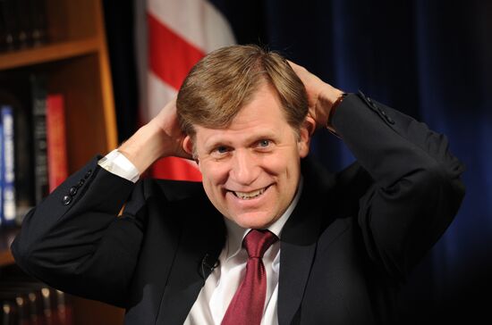 U.S. Ambassador to Russia Michael McFaul gives interview