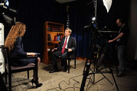 U.S. Ambassador to Russia Michael McFaul gives interview