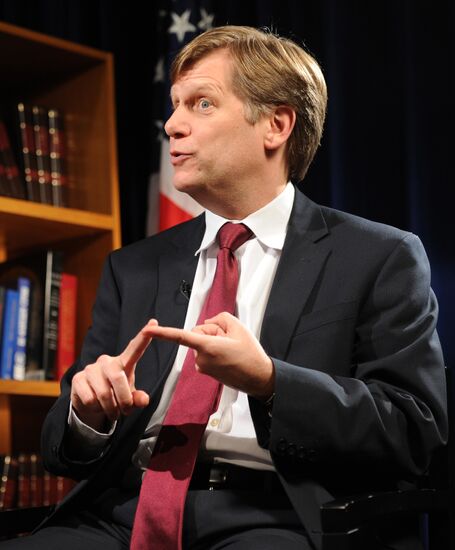 U.S. Ambassador to Russia Michael McFaul gives interview
