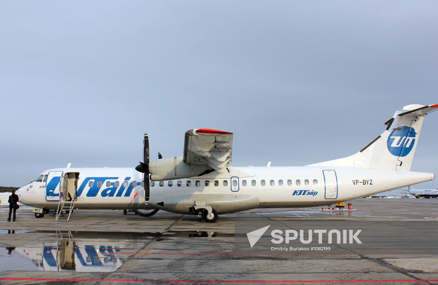 ATR-72 aircraft on Surgut airport runway