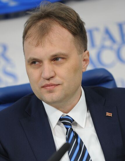 Transnistria head Yevgeny Shevchuk holds news conference