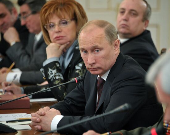 Vladimir Putin meets with members of RPF Coordination Council