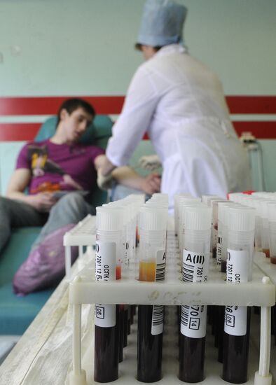 Blood donation for victims of ATR-72 plane crash