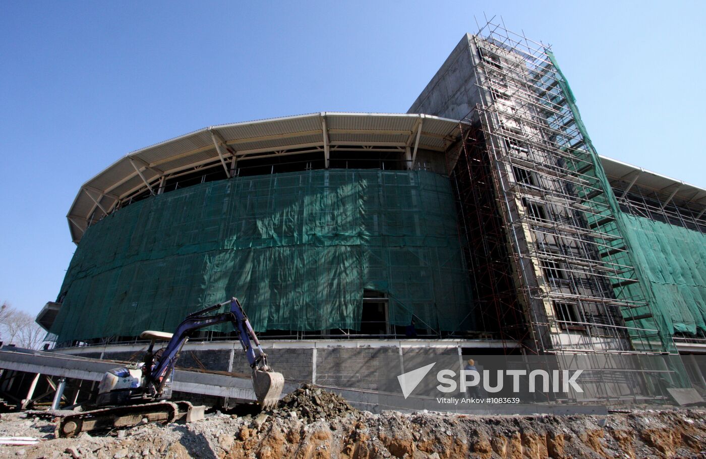 Concert and sports center under construction in Vladivostok