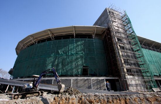 Concert and sports center under construction in Vladivostok