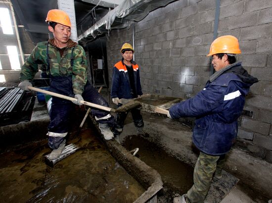 Concert and sports center under construction in Vladivostok