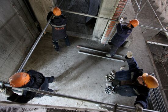 Concert and sports center under construction in Vladivostok