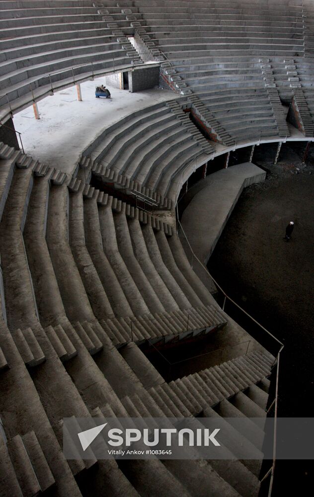 Concert and sports center under construction in Vladivostok