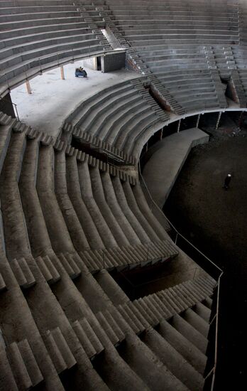 Concert and sports center under construction in Vladivostok