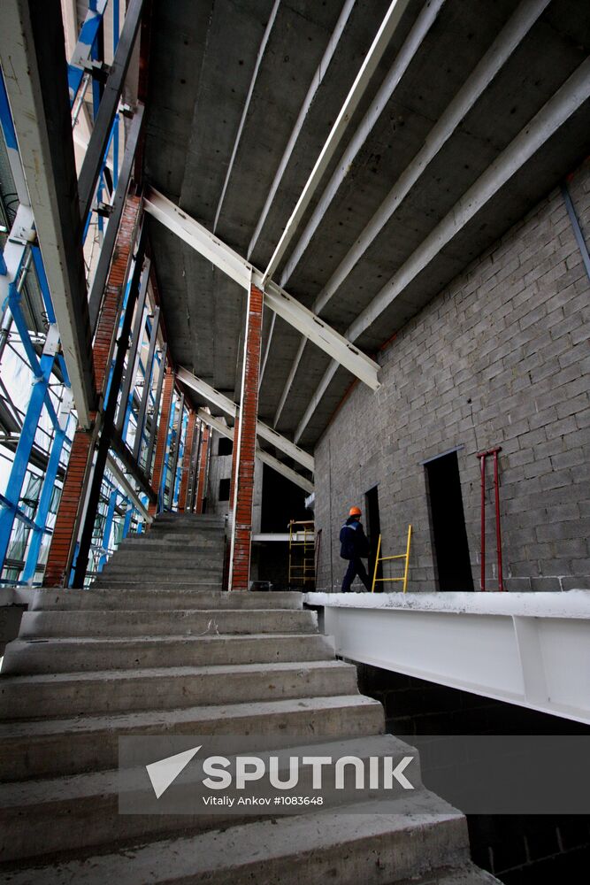Concert and sports center under construction in Vladivostok