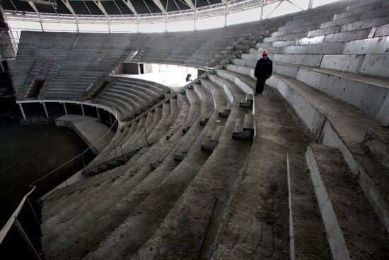 Concert and sports center under construction in Vladivostok