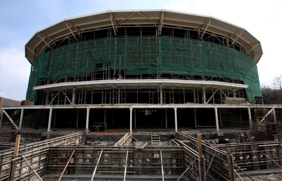 Concert and sports center under construction in Vladivostok