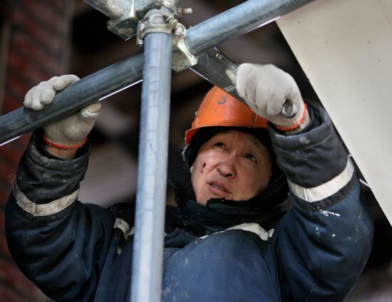 Concert and sports center under construction in Vladivostok