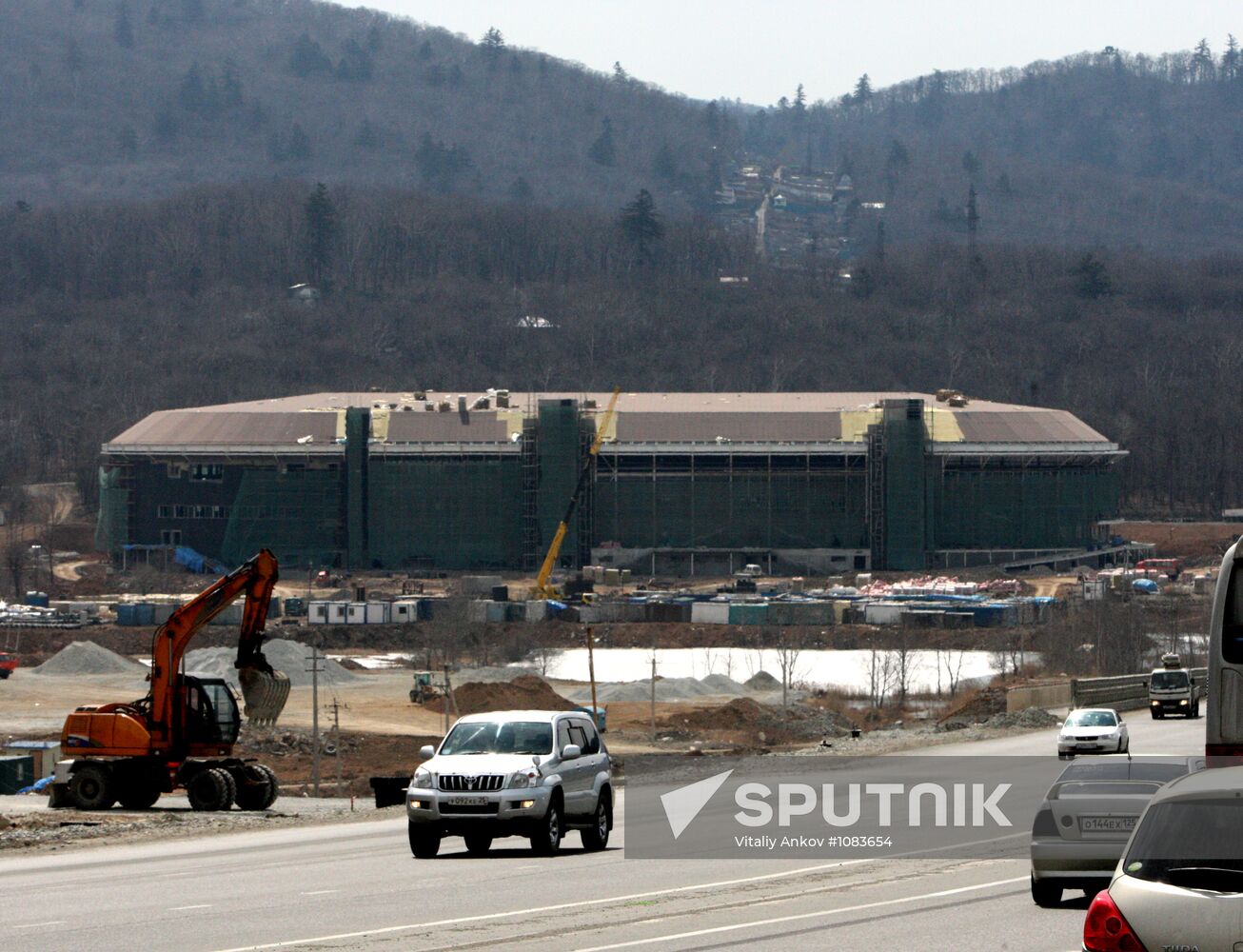 Concert and sports center under construction in Vladivostok