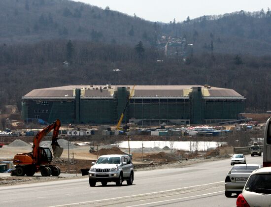 Concert and sports center under construction in Vladivostok