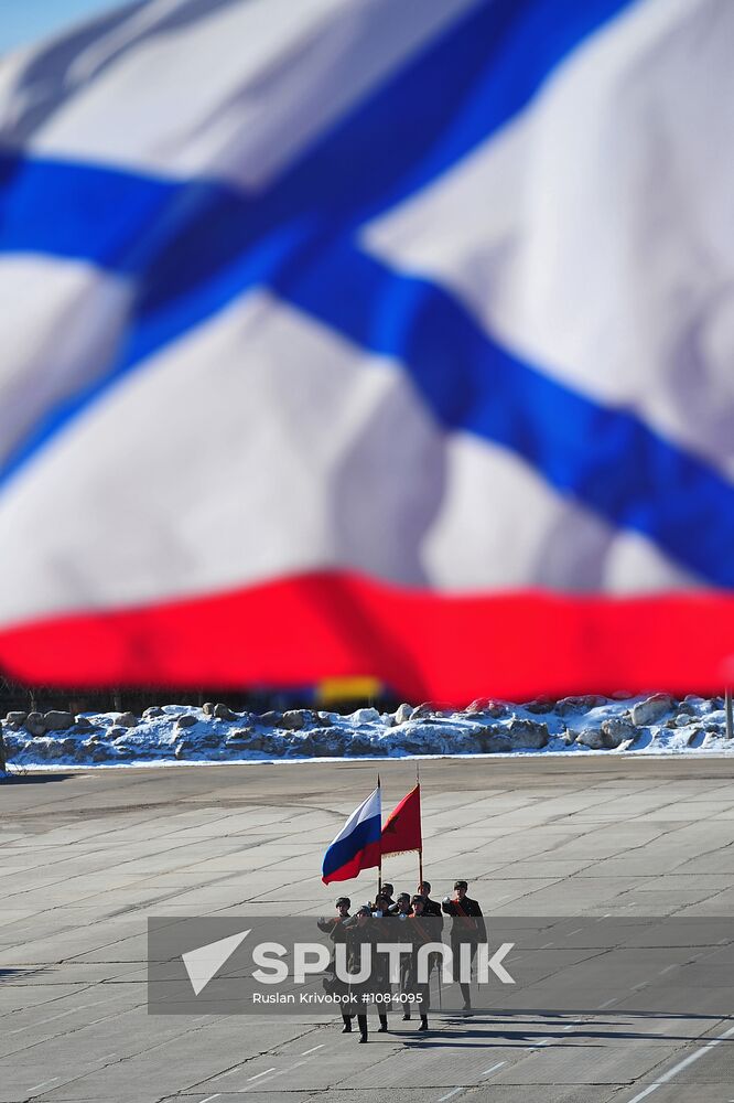 Rehearsal of Victory Day Parade in Alabino, Moscow Region