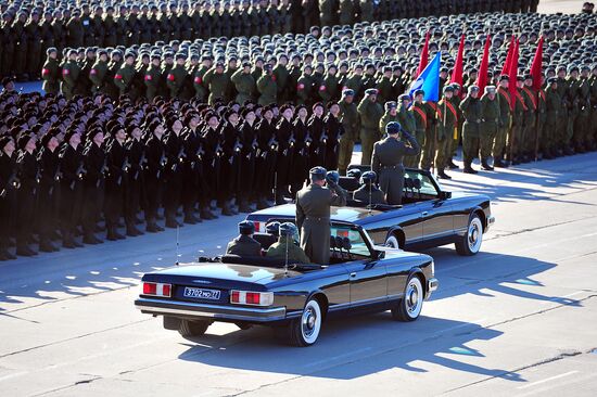 Rehearsal of Victory Day Parade in Alabino, Moscow Region