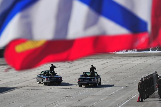 Rehearsal of Victory Day Parade in Alabino, Moscow Region