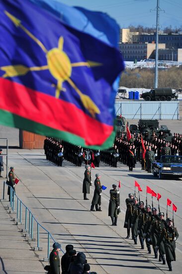 Rehearsal of Victory Day Parade in Alabino, Moscow Region
