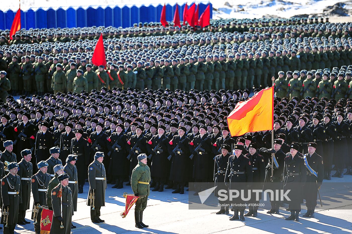 Rehearsal of Victory Day Parade in Alabino, Moscow Region