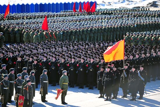 Rehearsal of Victory Day Parade in Alabino, Moscow Region