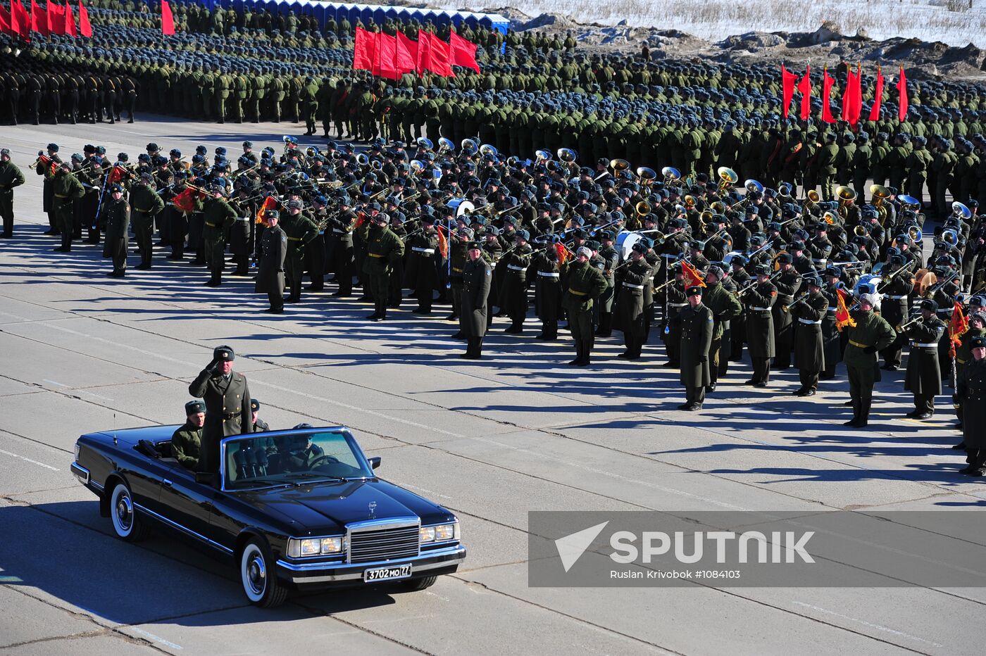 Rehearsal of Victory Day Parade in Alabino, Moscow Region