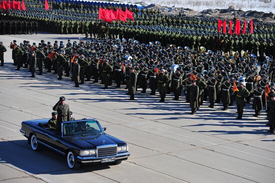 Rehearsal of Victory Day Parade in Alabino, Moscow Region