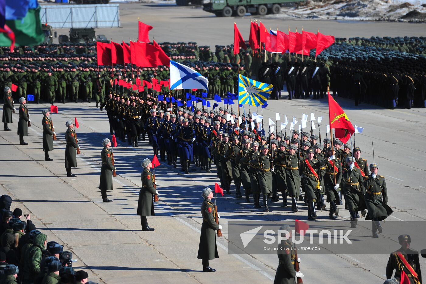 Rehearsal of Victory Day Parade in Alabino, Moscow Region