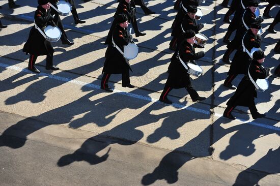 Rehearsal of Victory Day Parade in Alabino, Moscow Region