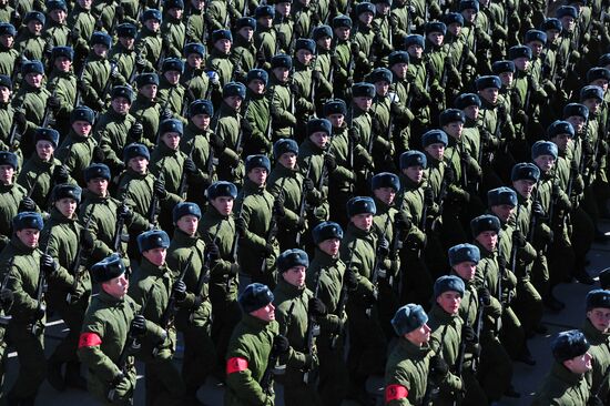 Rehearsal of Victory Day Parade in Alabino, Moscow Region