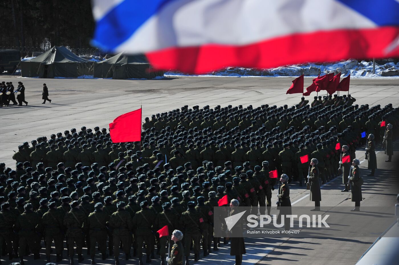 Rehearsal of Victory Day Parade in Alabino, Moscow Region