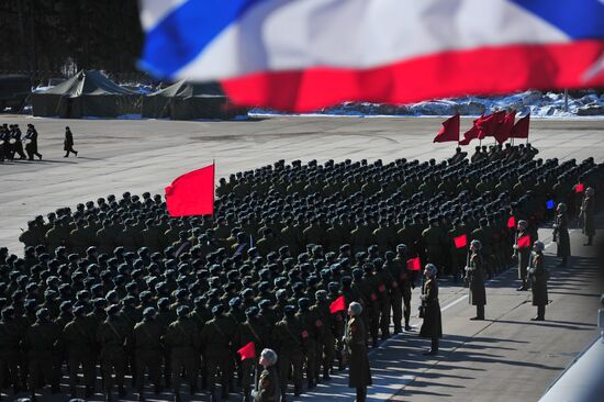 Rehearsal of Victory Day Parade in Alabino, Moscow Region