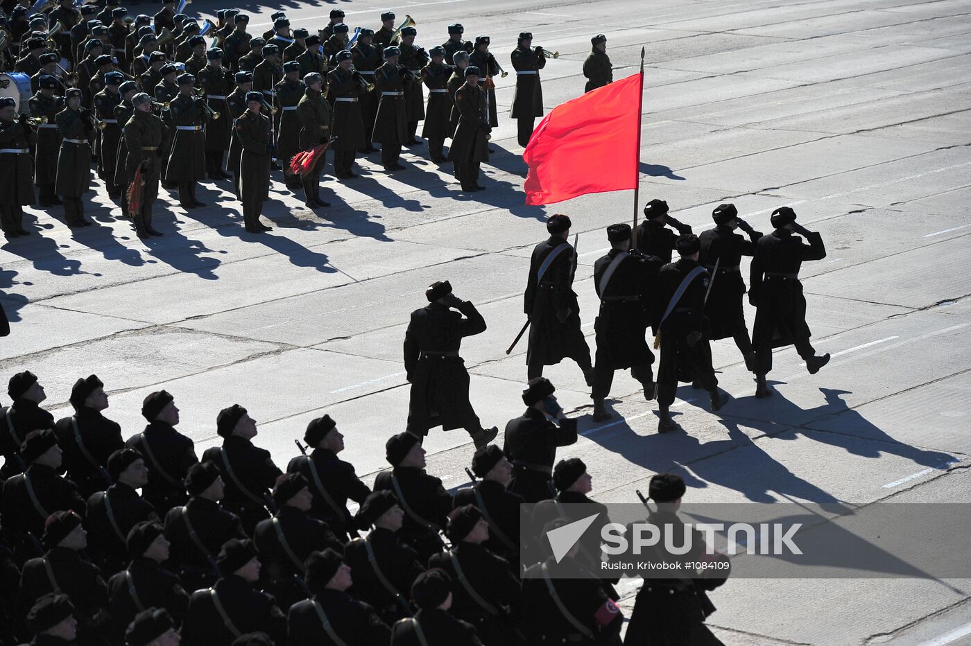 Rehearsal of Victory Day Parade in Alabino, Moscow Region