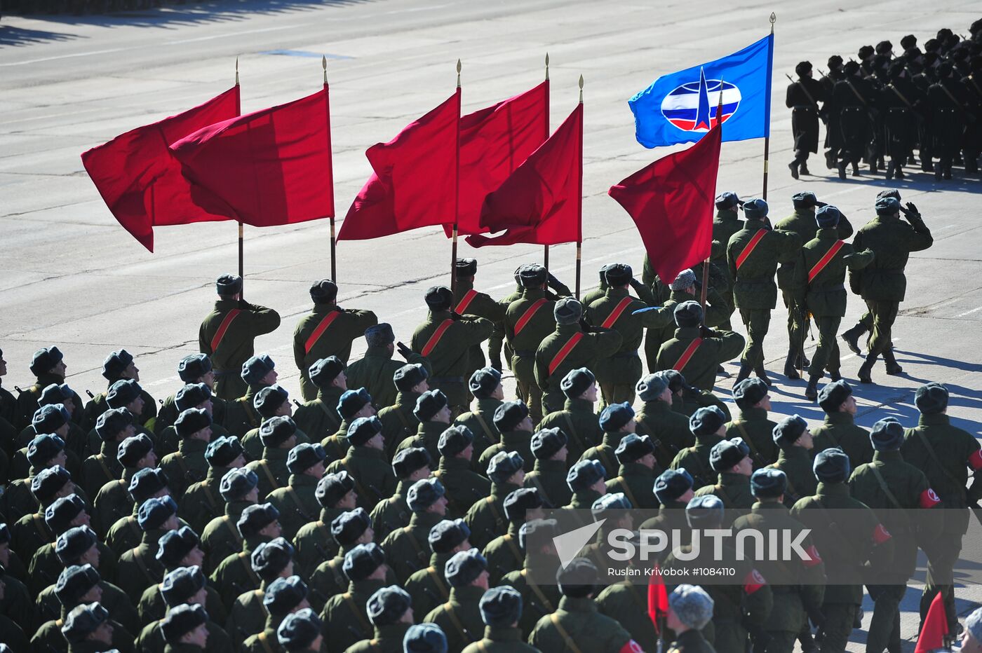 Rehearsal of Victory Day Parade in Alabino, Moscow Region