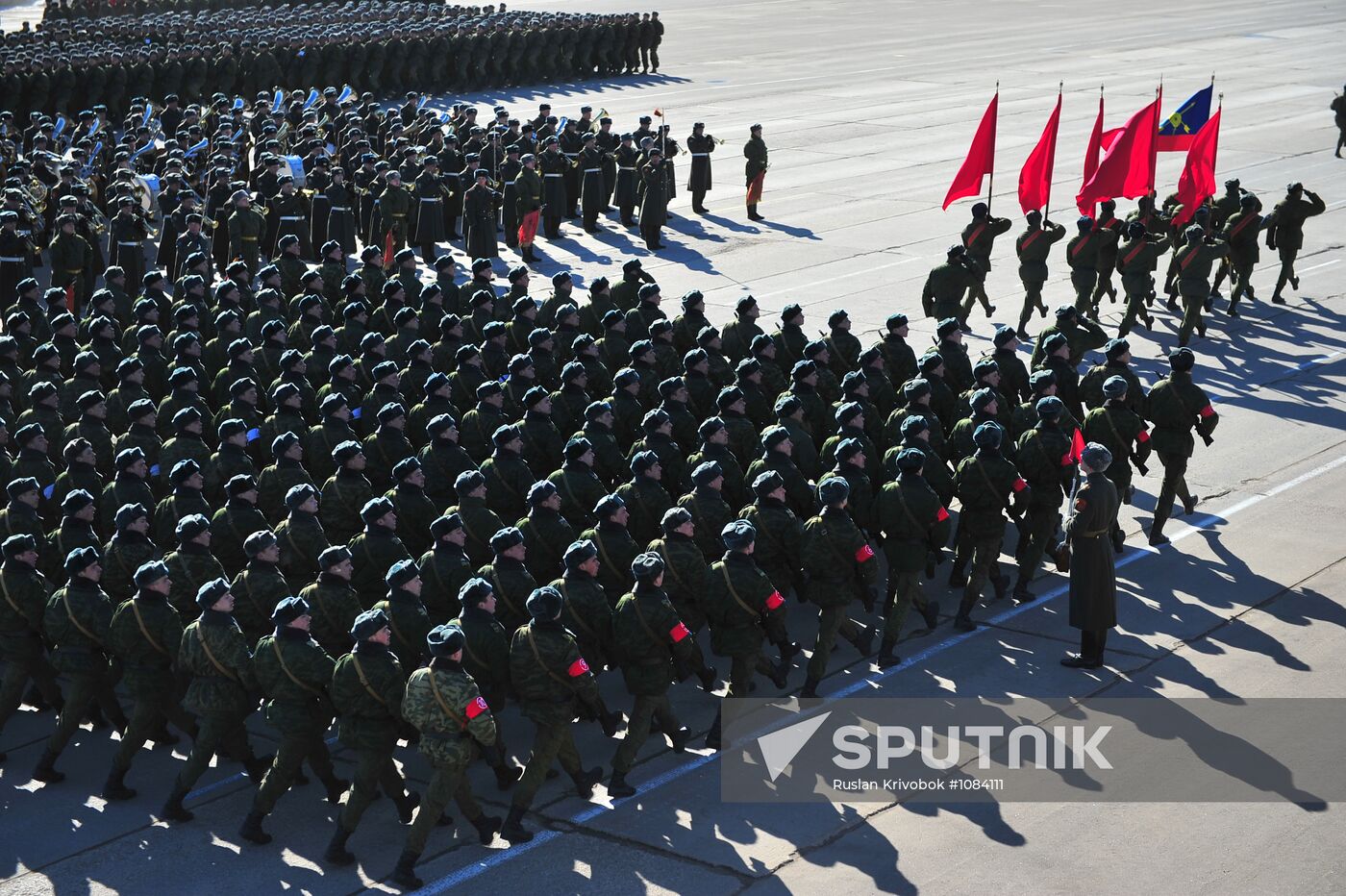 Rehearsal of Victory Day Parade in Alabino, Moscow Region