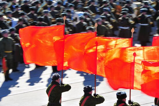 Rehearsal of Victory Day Parade in Alabino, Moscow Region