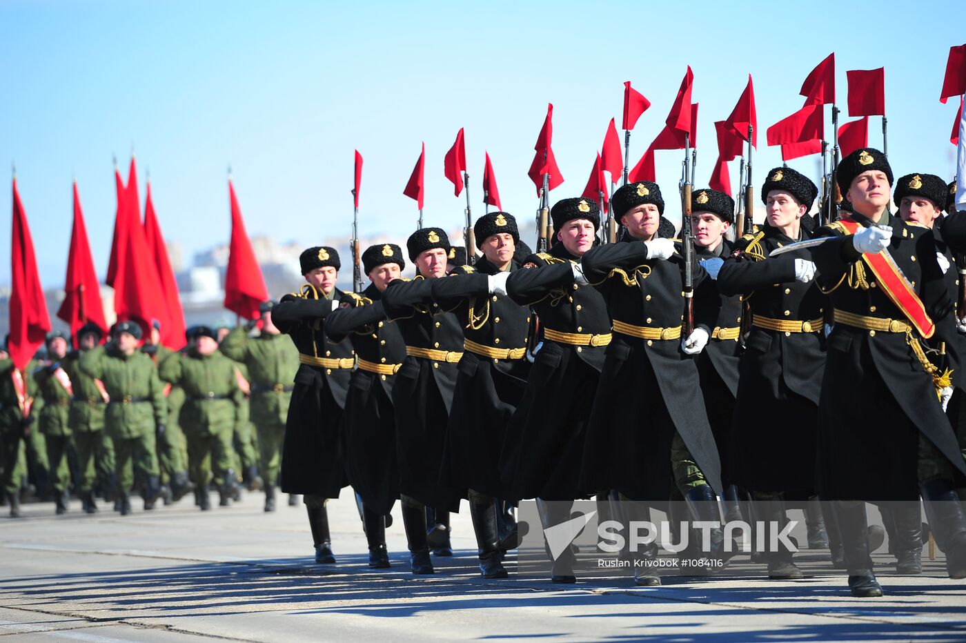 Rehearsal of Victory Day Parade in Alabino, Moscow Region