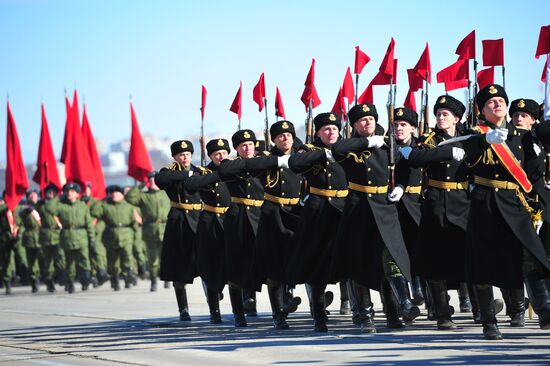 Rehearsal of Victory Day Parade in Alabino, Moscow Region
