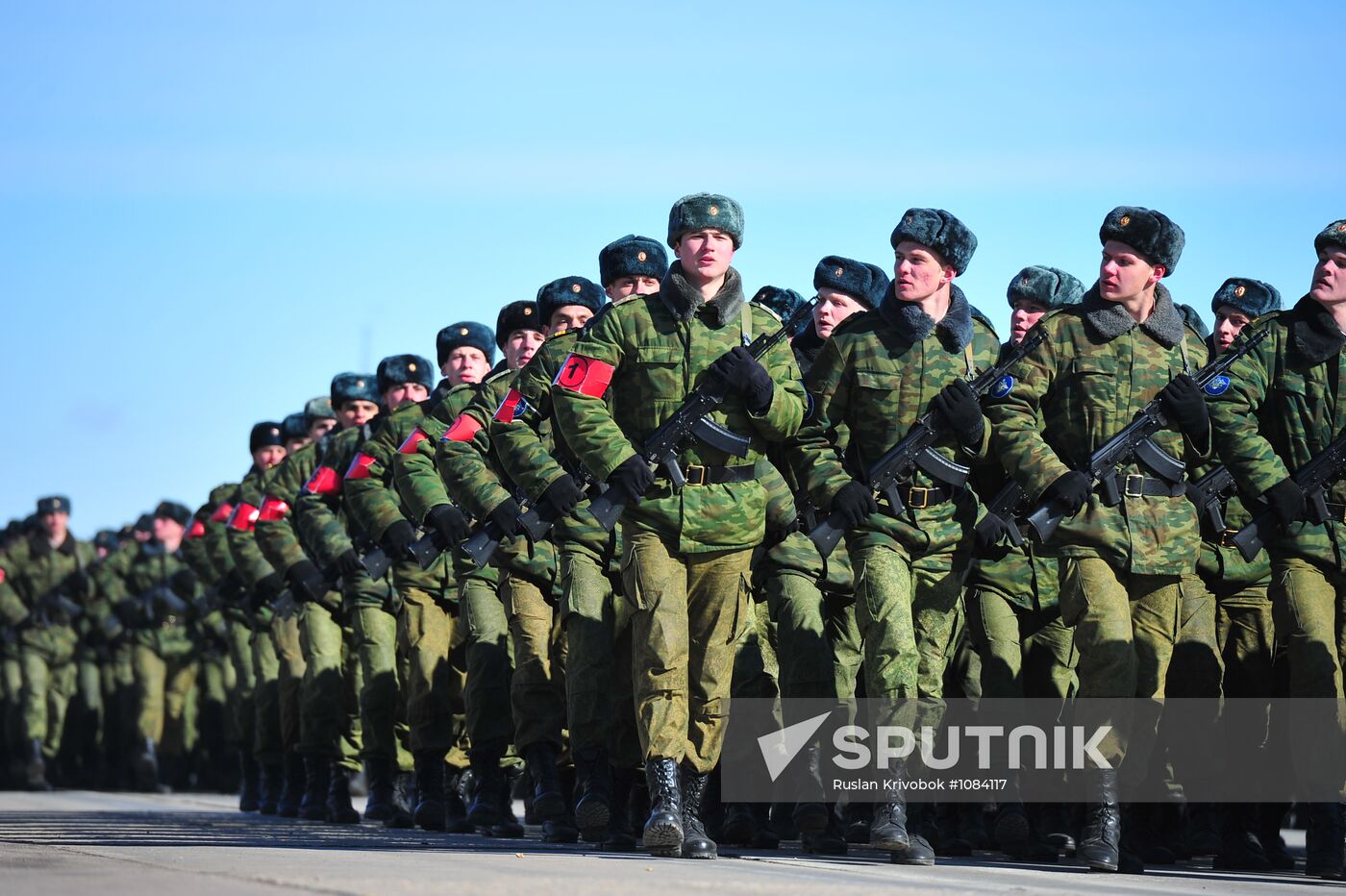 Rehearsal of Victory Day Parade in Alabino, Moscow Region