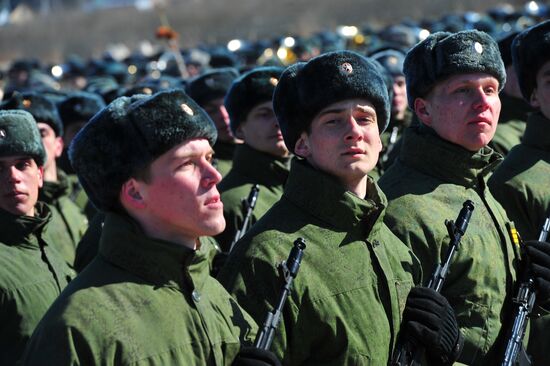 Rehearsal of Victory Day Parade in Alabino, Moscow Region